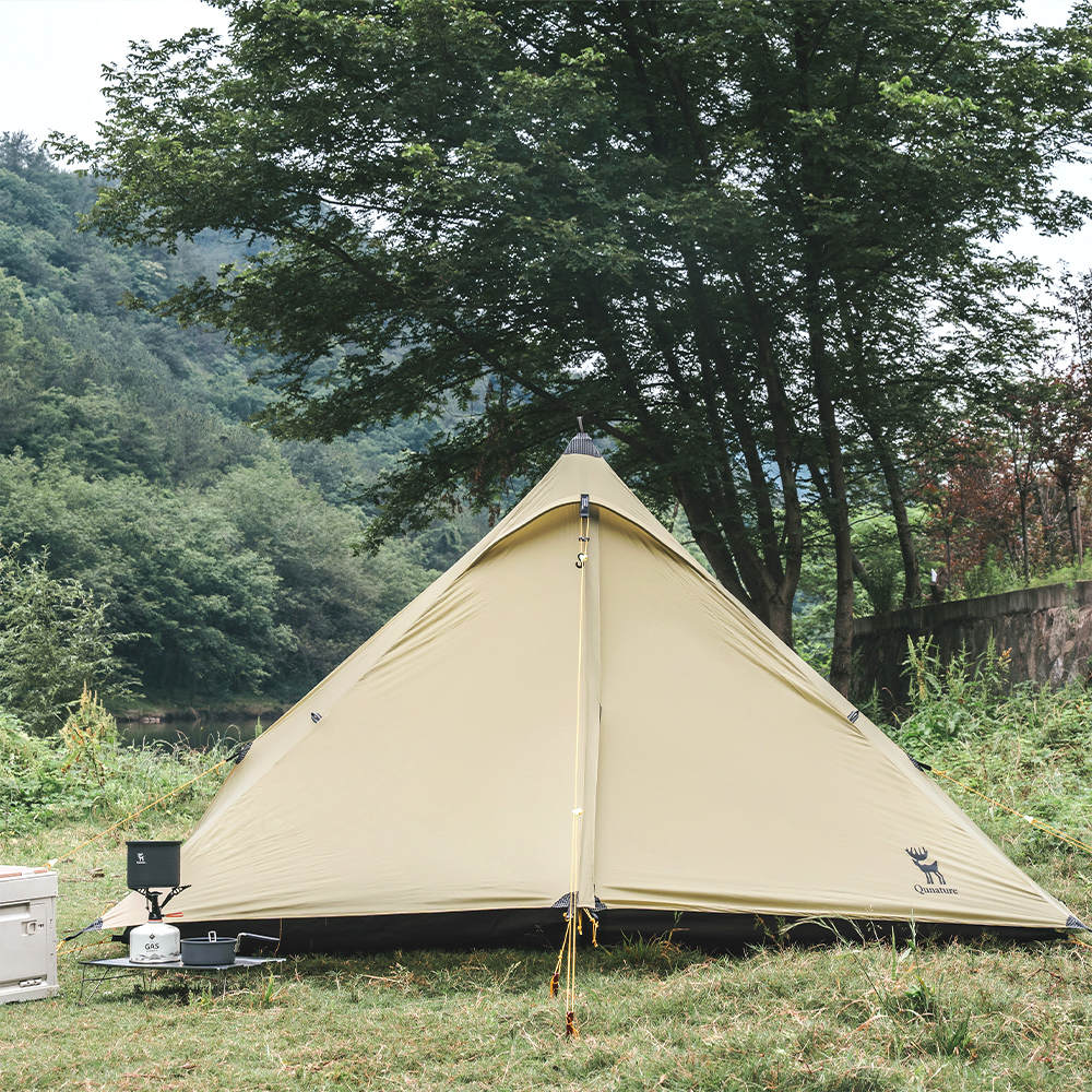 Qunature テント ワンポールテント 1人用 ポールレス 防水 ソロ