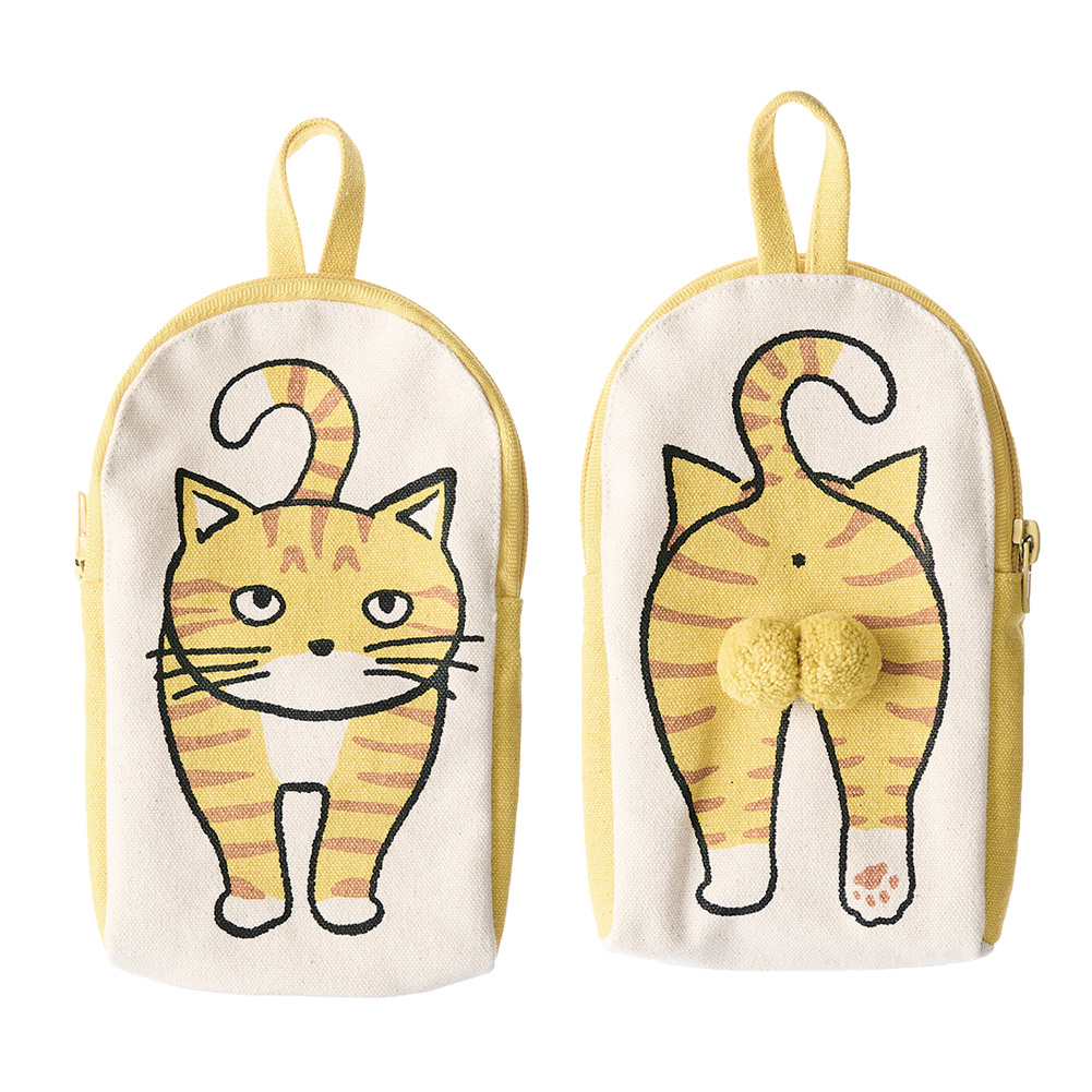 AND PACKABLE（アンドパッカブル） ポーチ 小物入れ 猫 にゃんたま