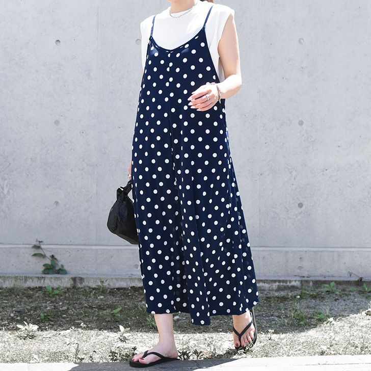 REAL STYLE オールインワン レディース サロペット 涼しい