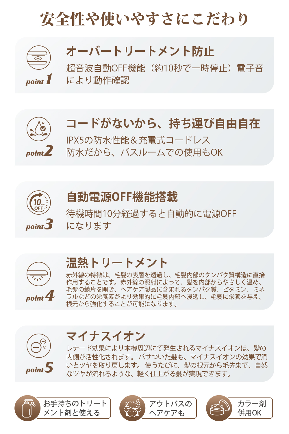 Ryanboo 【サロン級】超音波トリートメントアイロン ツヤ髪 赤色x青色