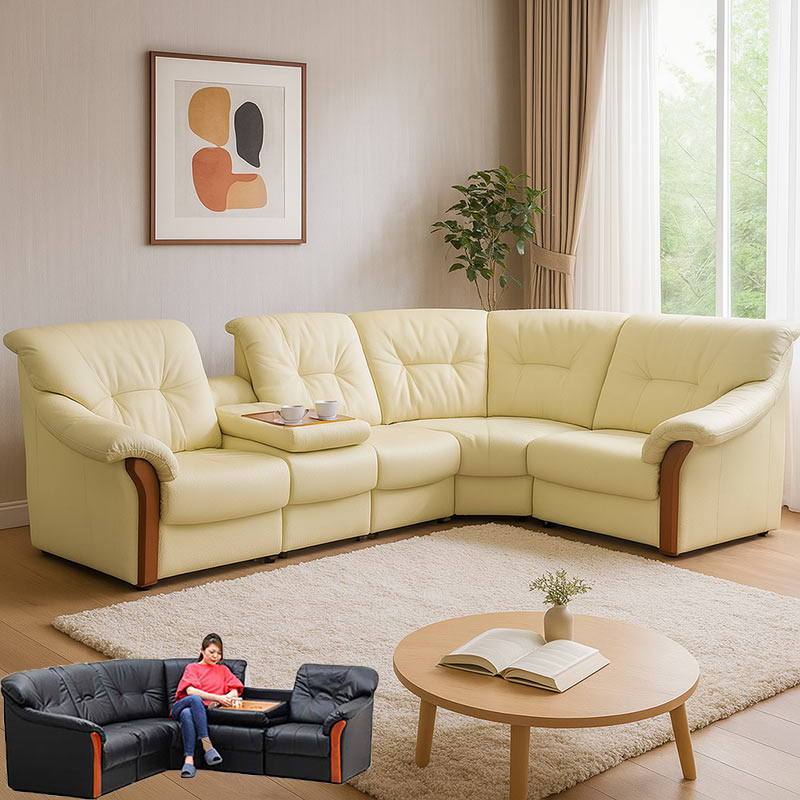 5日P9%〜 コーナーソファー 5人掛け テーブル付き L字 ソファセット 5