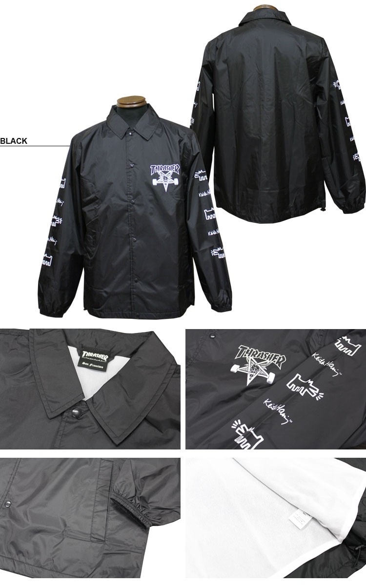 THRASHER（スラッシャー） SALE コーチジャケット Keith Haring SKATE
