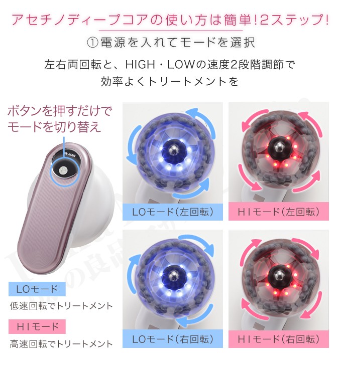 YA‐MAN（ヤーマン） ミーゼディープコア ピンク2種類のアタッチメント