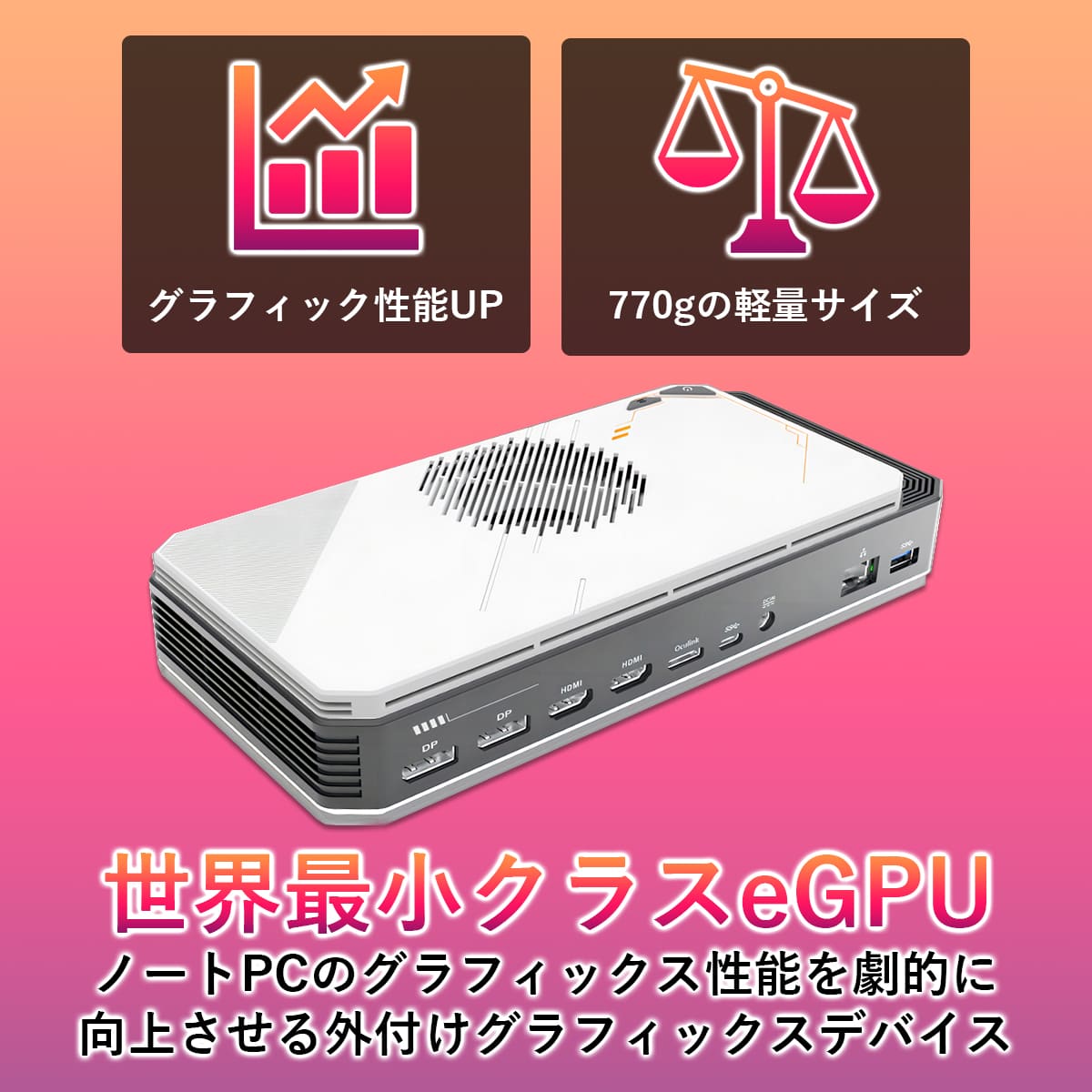 VETESA 最強モデル!! 外付けGPU 新品 本体 グラフィックボード AMD