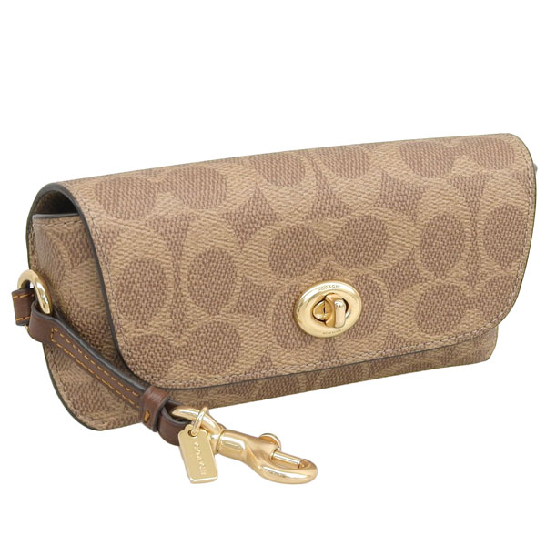 COACH（コーチ） サングラスケース メンズ レディース 革 ブラウン
