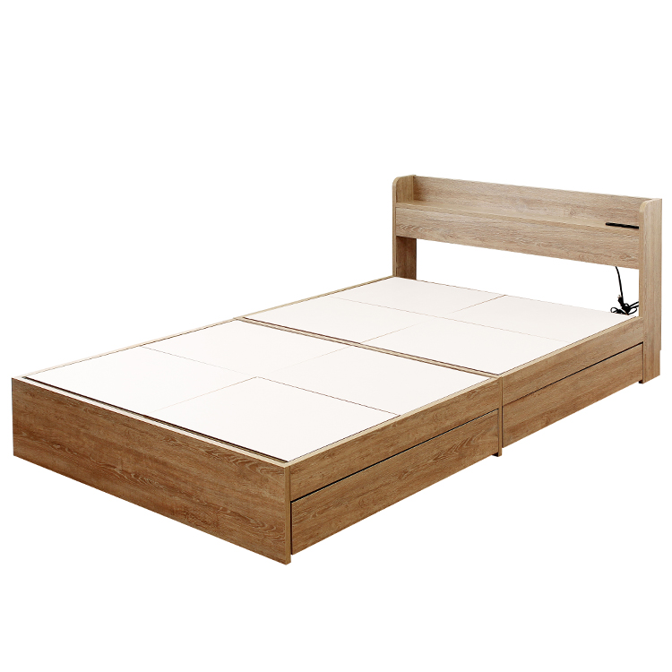 ベッド セミダブルベッド ベッドフレーム マットレス付 マットレス