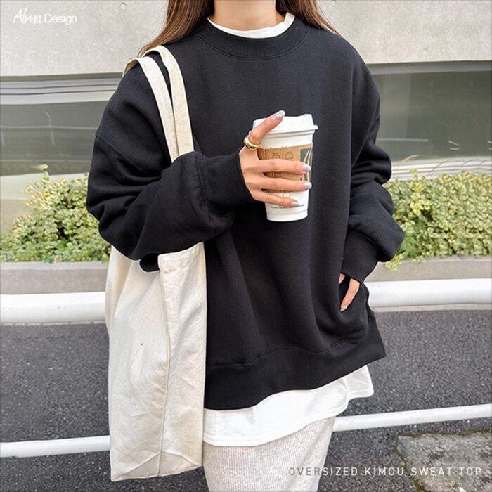 スウェット レディース 裏起毛 トレーナー トップス クルーネック