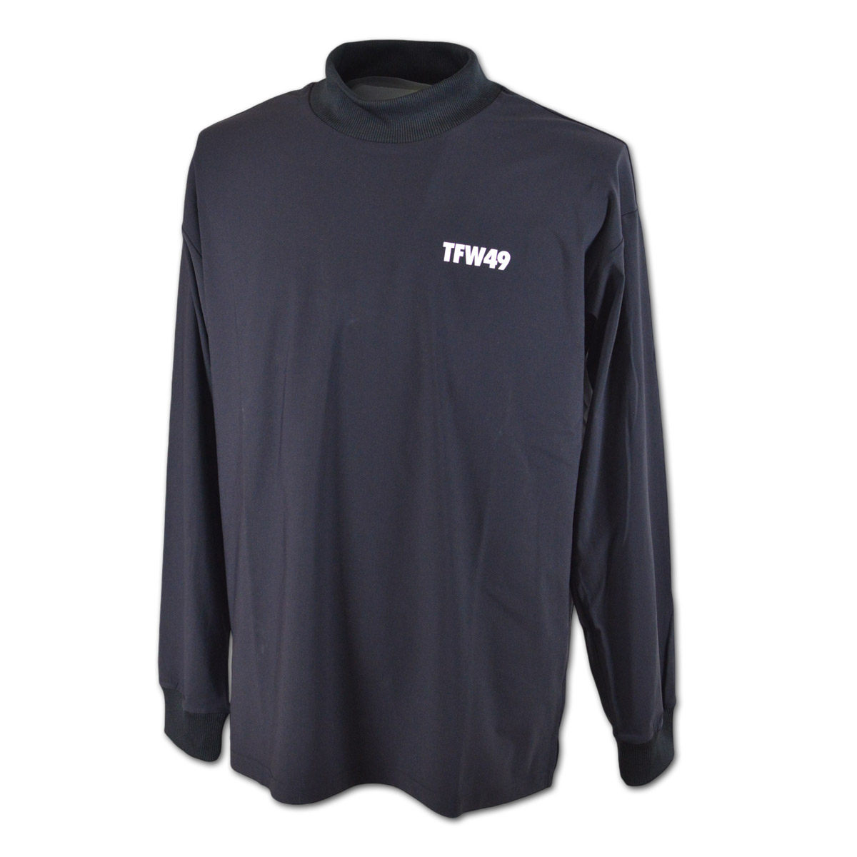 TFW49 長袖ハイネックシャツ ゴルフウェア メンズ 秋冬用 白 グリーン