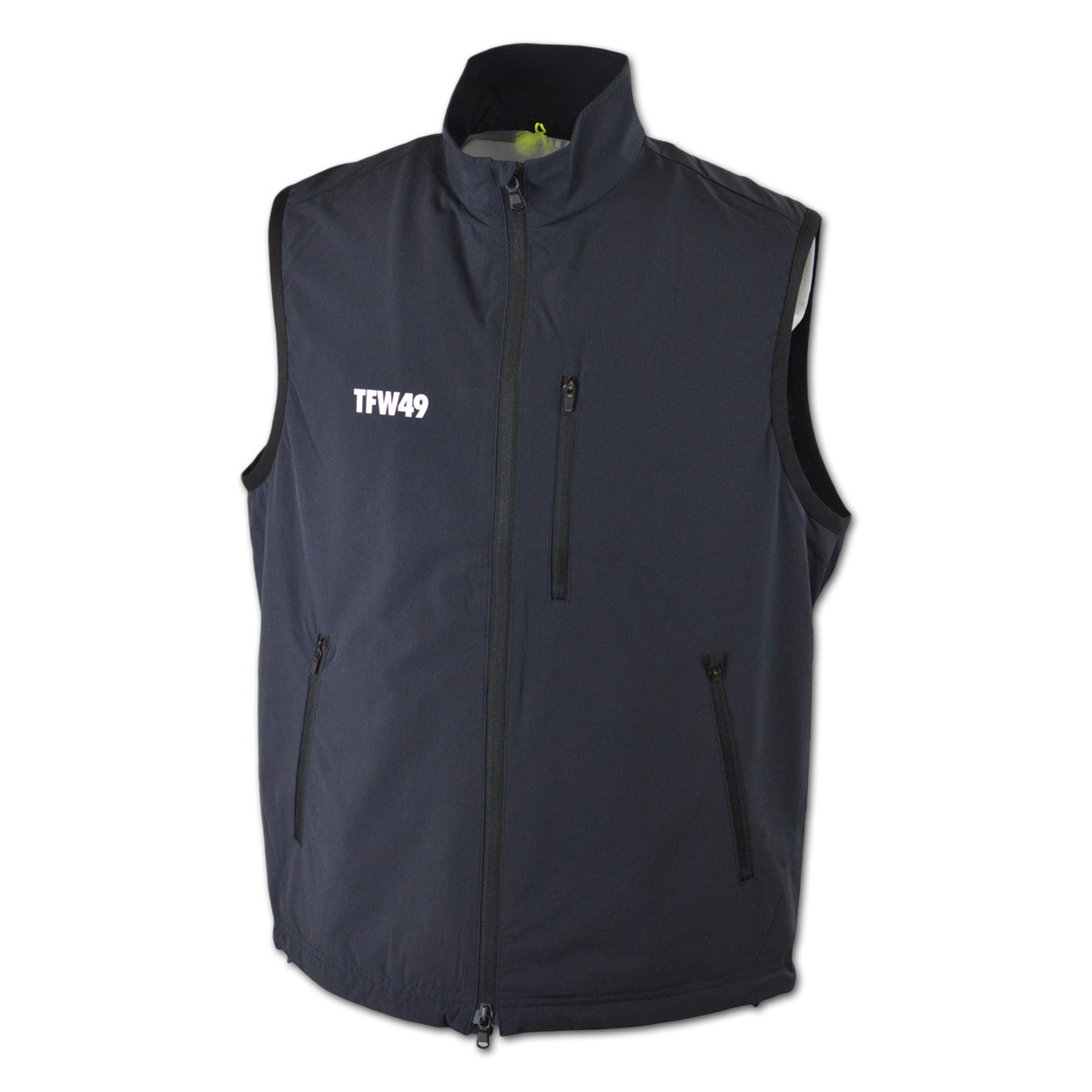 TFW49 ベスト ゴルフウェア メンズ 防寒 アウター 秋冬用 黒 グレー