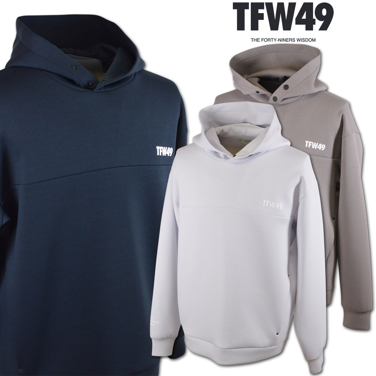 TFW49 パーカー ゴルフ ゴルフウェア メンズ 秋冬用 紺 ベージュ