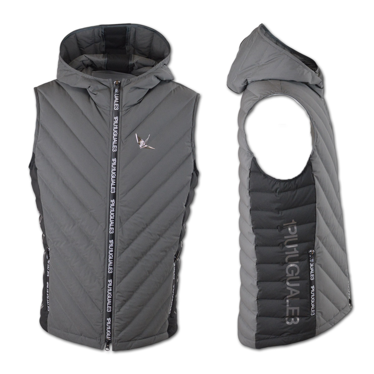 1PIU1UGUALE3 GOLF ダウンベスト メンズ ウノピュウノウグァーレトレ