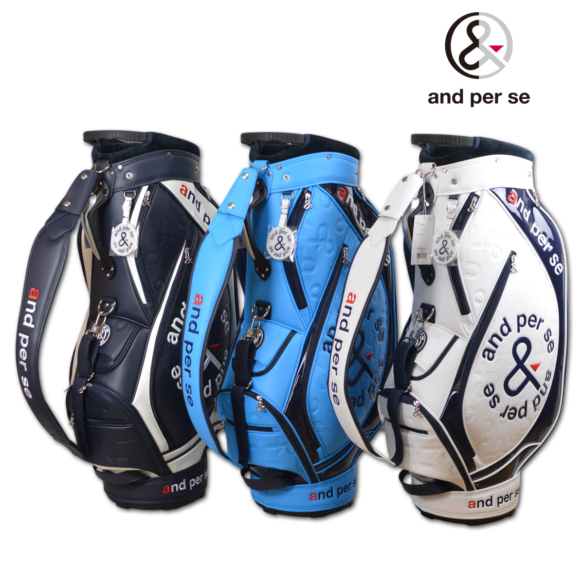 and per se（アンパスィ） キャディバッグ ゴルフバッグ ゴルフ メンズ