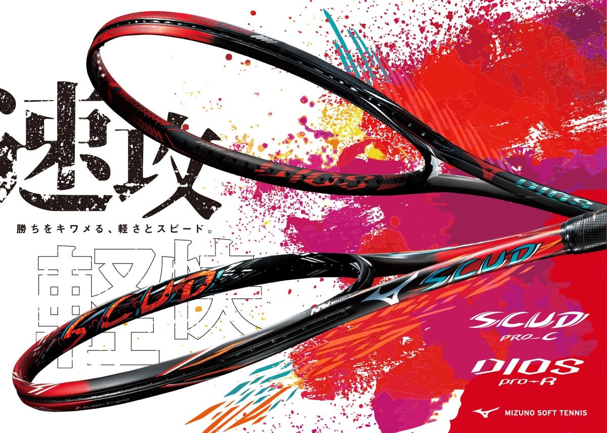SCUD 【送料無料】ミズノ ソフトテニスラケット スカッドプロシー
