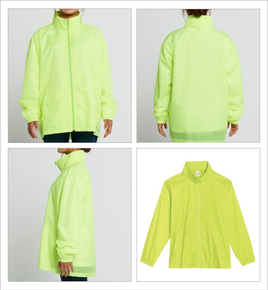 ウィンドブレーカー 無地 ベーシック フードイン ユニセックス 男女