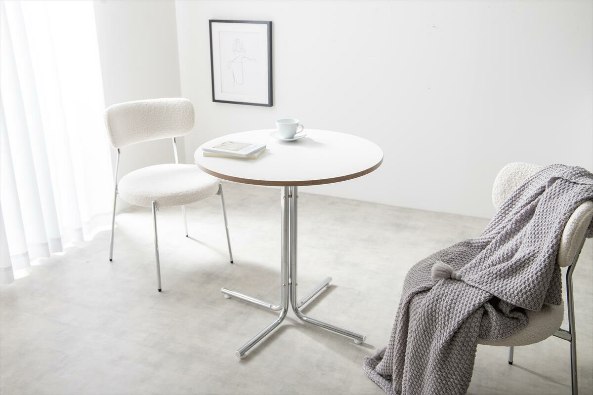 カフェテーブル 2人用 丸 円形 ダイニング おしゃれ 北欧モダン 食卓