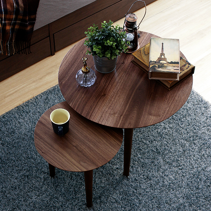 東谷 ローテーブル おしゃれ 円形 丸 北欧モダン 机 ミッド