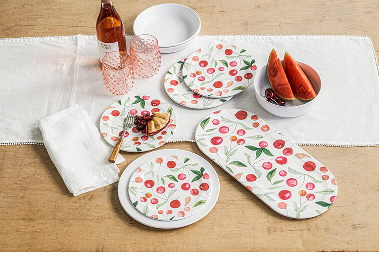 ベリーズ&チェリーズ 13点セット メラミン食器 割れにくい おしゃれ 食