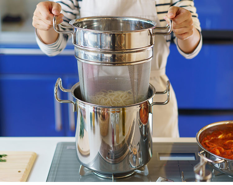 ジオ・プロダクト 日本製 パスタポット 21cm GEO-21P パスタ鍋 ガス火