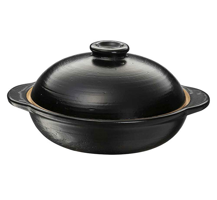 イシガキ産業 デリッシュ・ライフ 陶器 焼きいも鍋 21cm 4218 黒