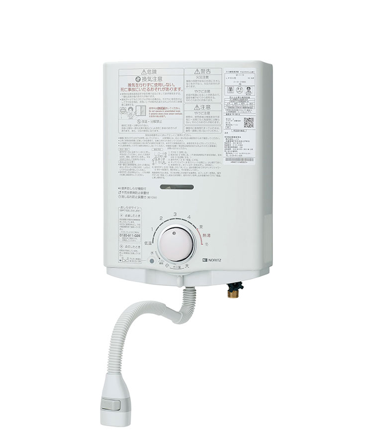 ガス小型湯沸器 ノーリツ 元止め式 給湯専用 GQ-551MW-LPG プロパン