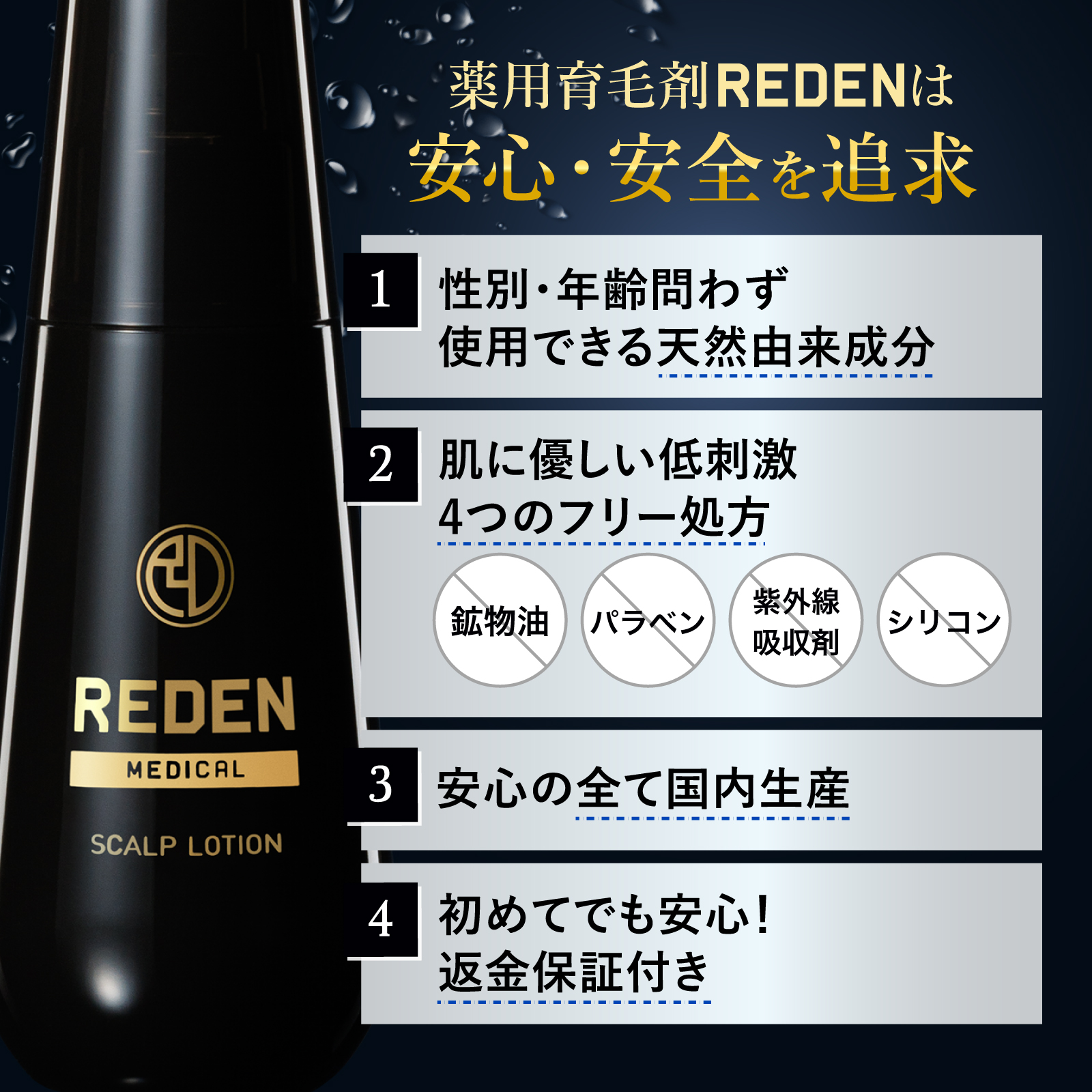 REDEN（リデン） 育毛剤 2本セット スカルプケア リデンシル 薬用育毛
