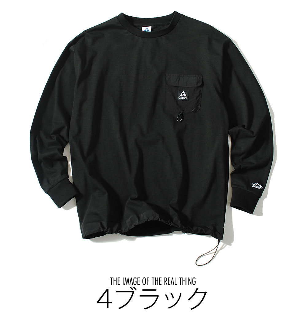 GERRY（ジェリー） ロンT 長袖Tシャツ ブランド ポケT アウトドア