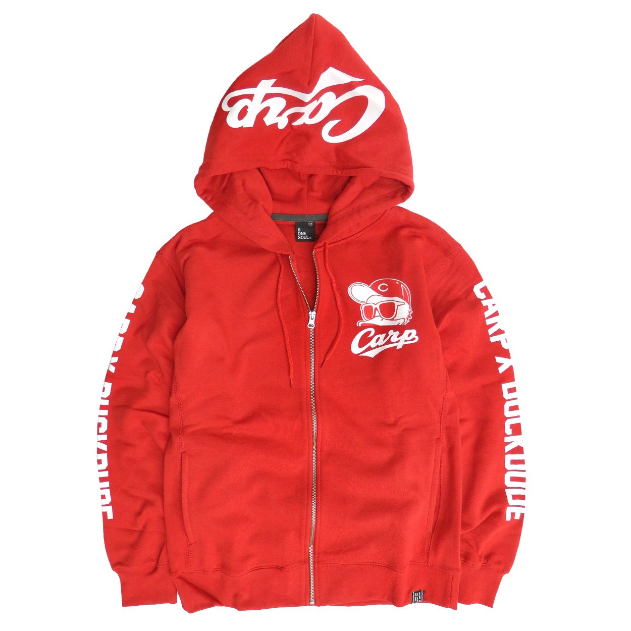 DUCK DUDE パーカー 広島東洋カープ スウェットパーカー ジップアップ