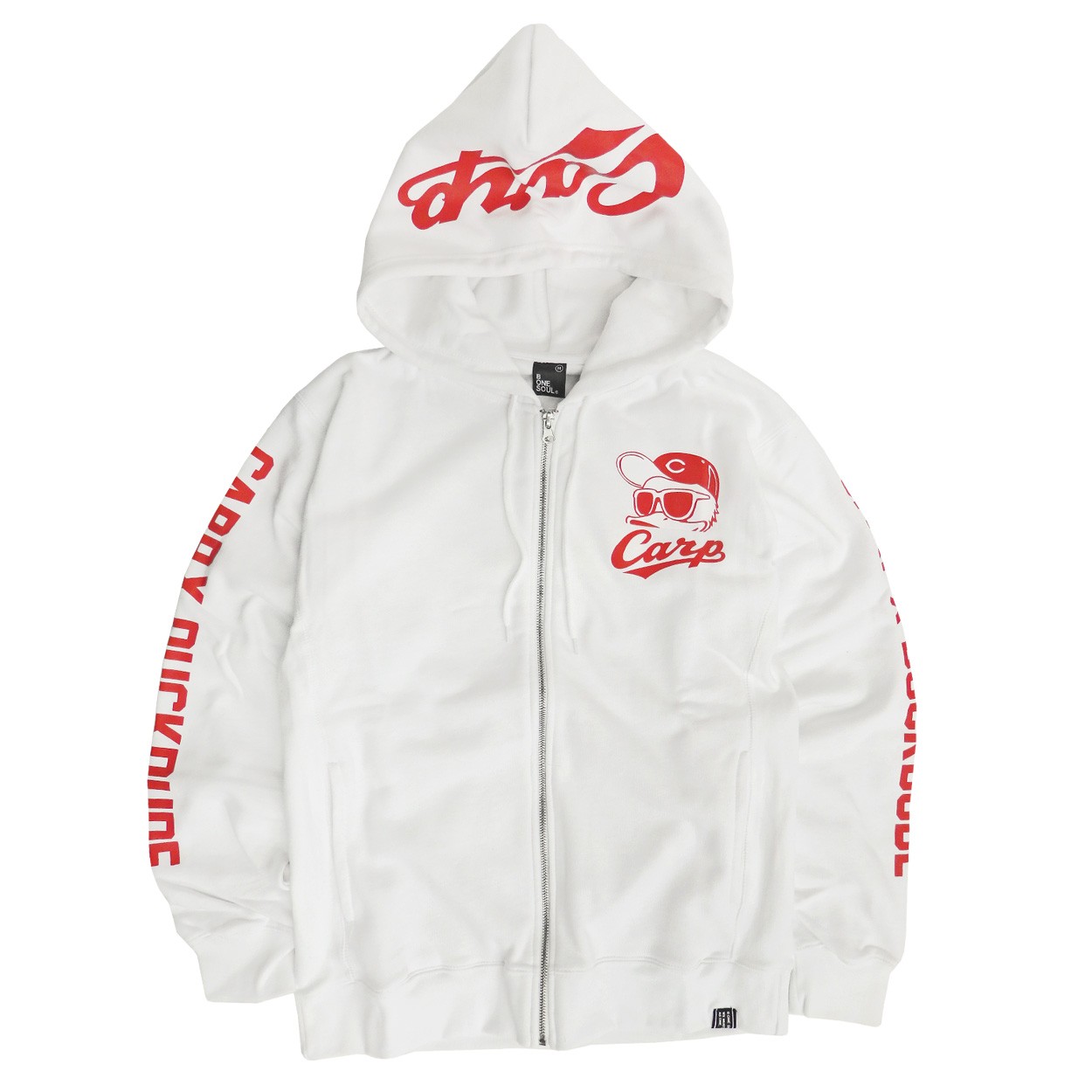 DUCK DUDE パーカー 広島東洋カープ スウェットパーカー ジップアップ