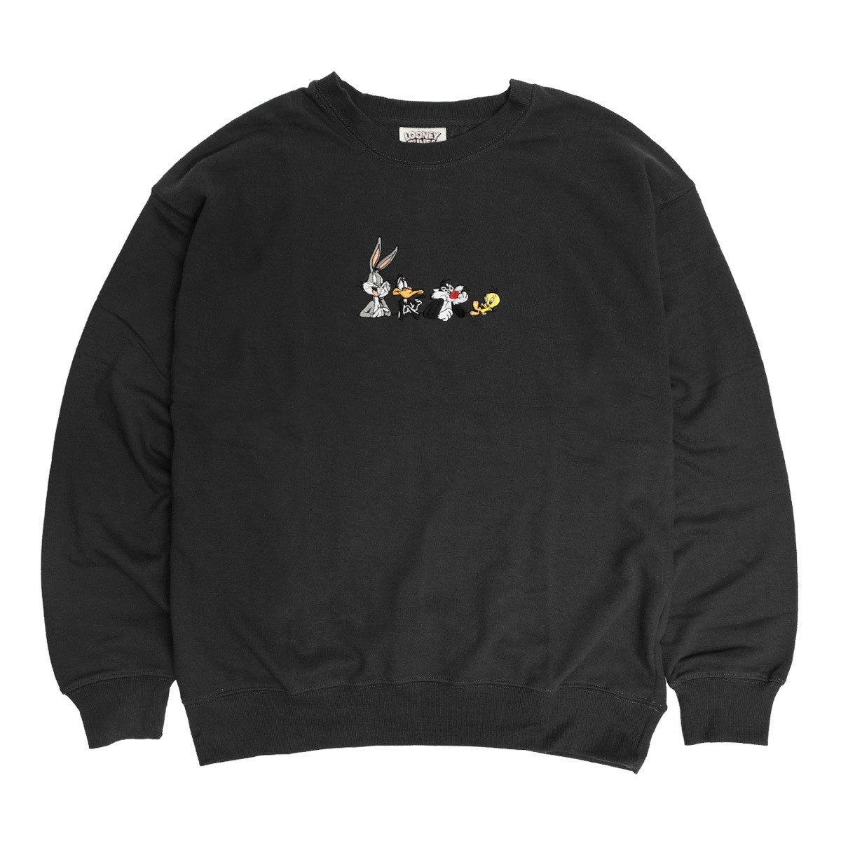 ルーニー・テューンズ スウェット LOONEY TUNES イラスト 刺繍 クルー