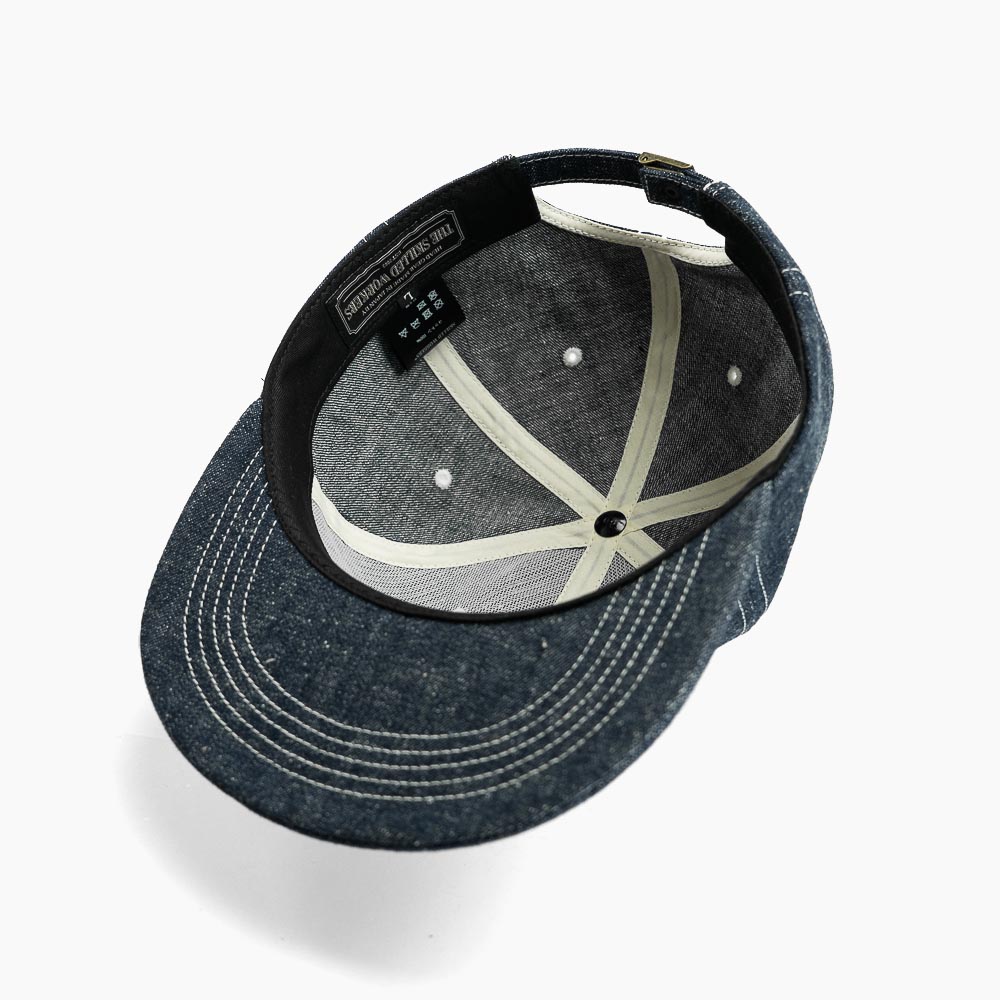 スキルドワーカーズ デニムキャップ メンズ 帽子 フラットバイザー