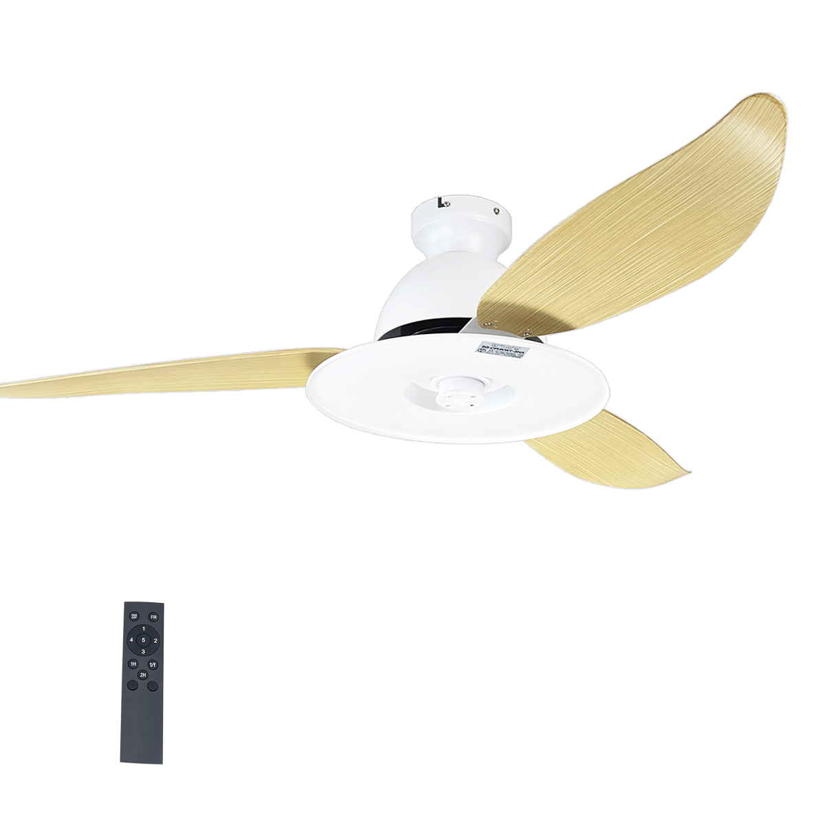 リュウド（REUDO） シーリングファン 照明後付可 ホワイトボディ