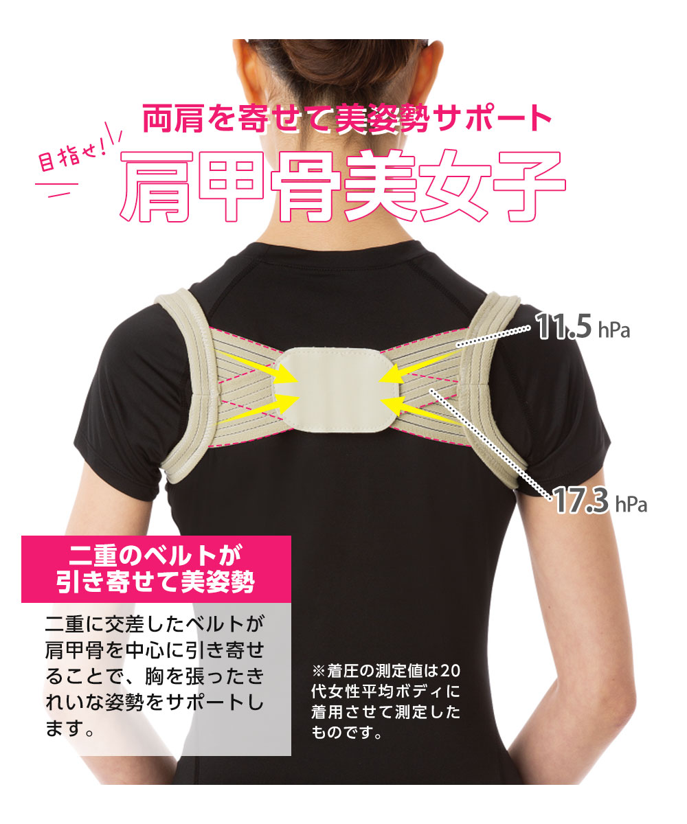 ニーズ 猫背矯正ベルト 猫背 姿勢 矯正 グッズ ベルト 肩甲骨