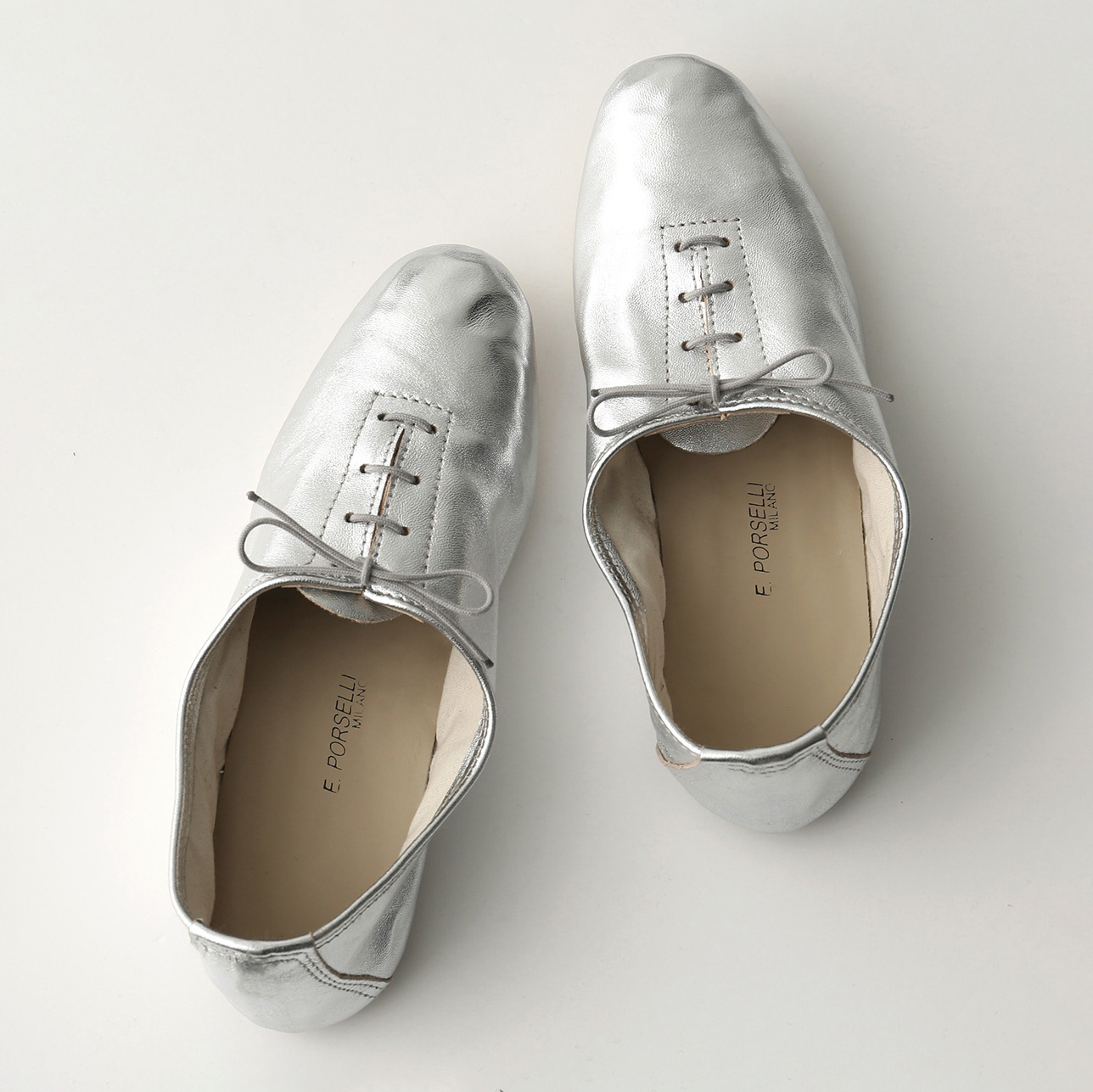 E.PORSELLI PORSELLI ポルセリ フラットシューズ JAZZ LAMINATA