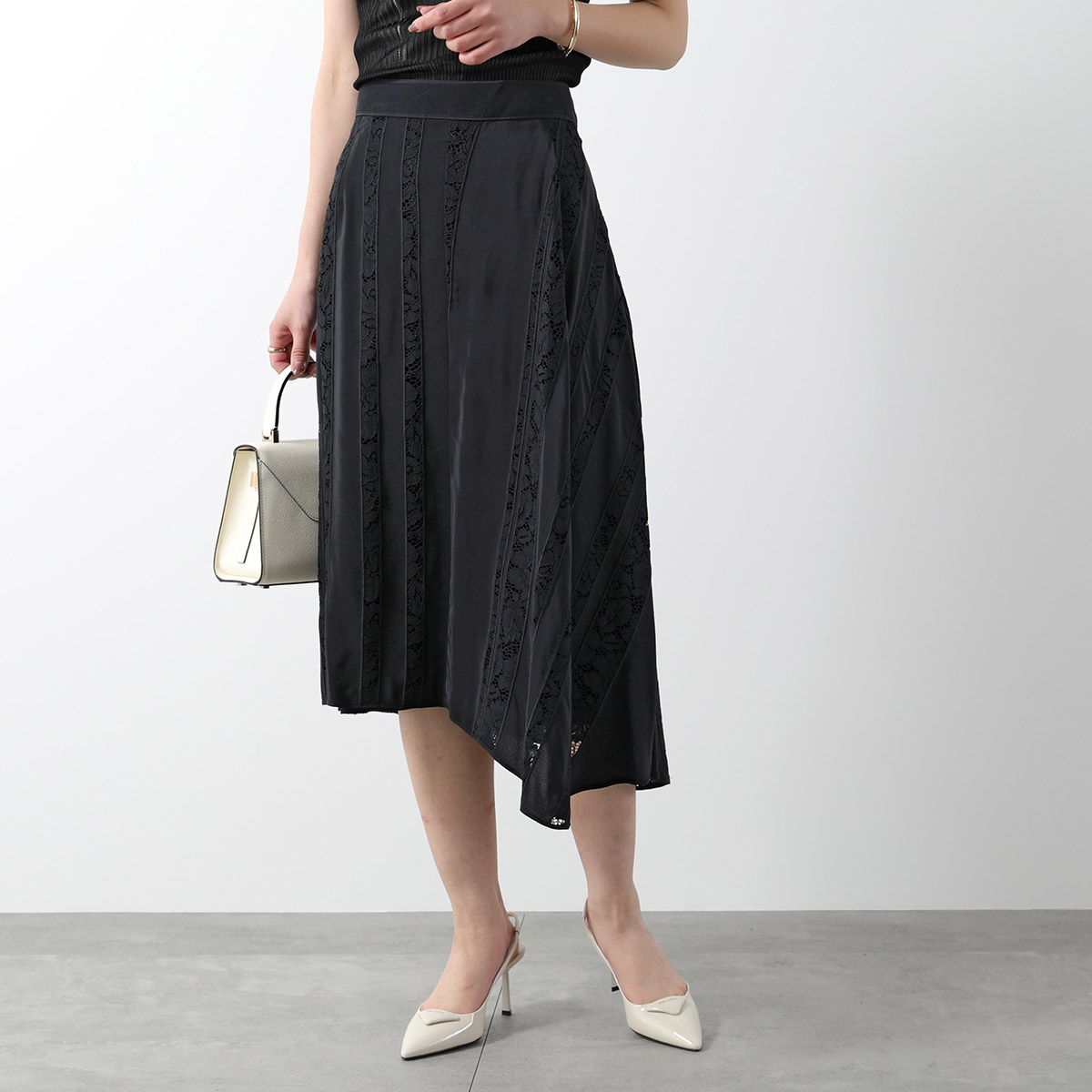 N°21（ヌメロヴェントゥーノ） スカート C091 5111 レディース シルク