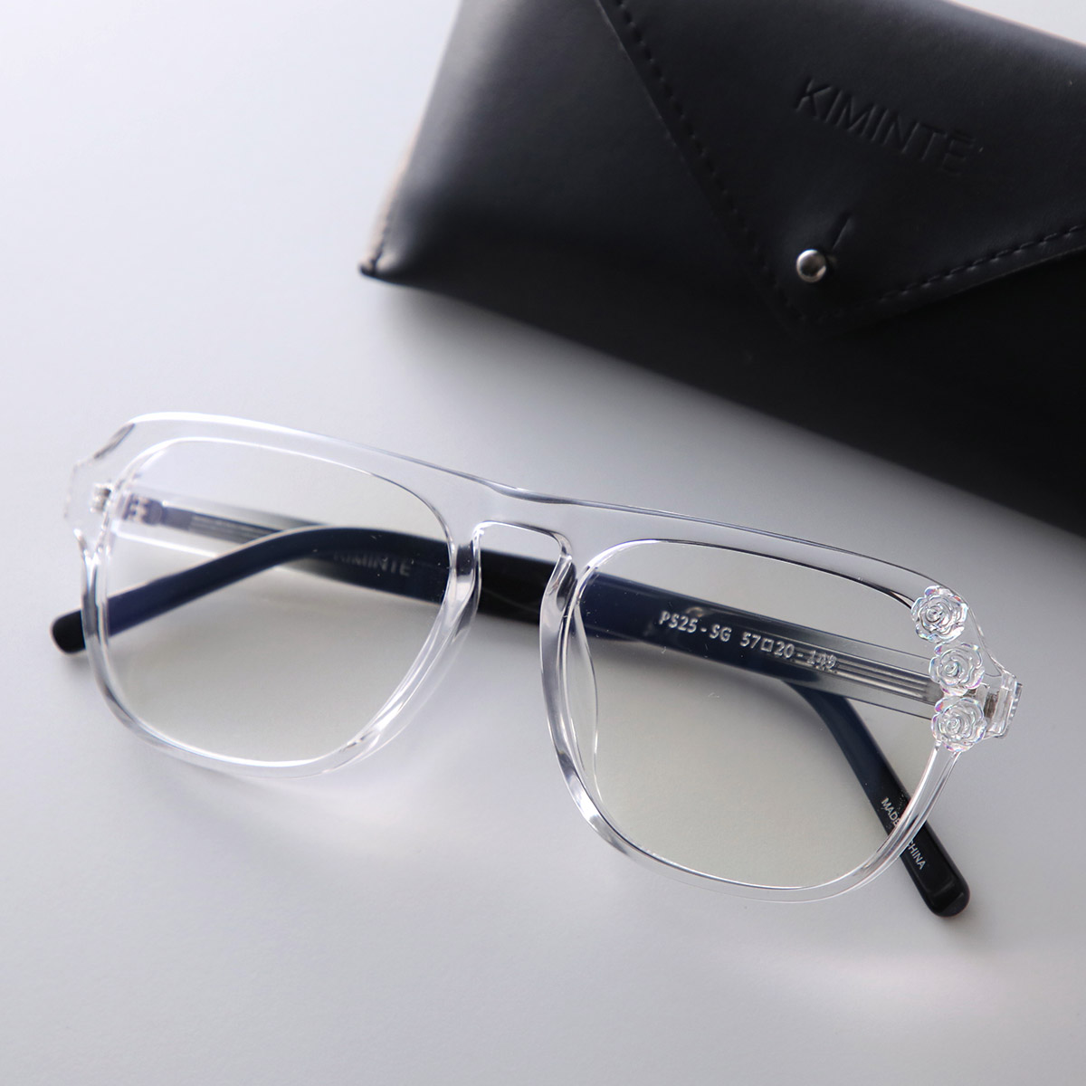 KIMHEKIM キムヘキム メガネ PS25-GL01 レディース ウェリントン型