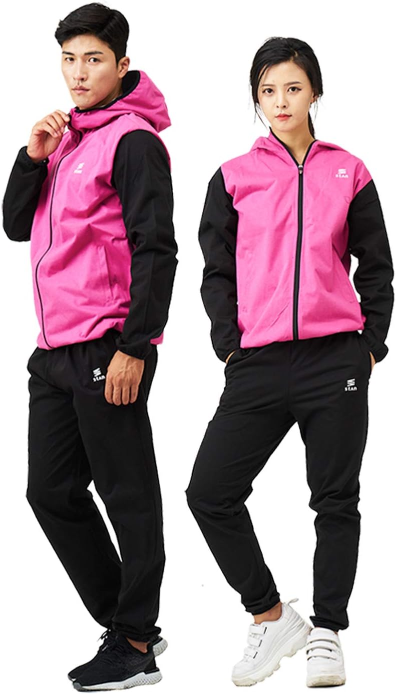 サウナスーツ メンズ レディース 大きいサイズ フルジップ 上下 セット