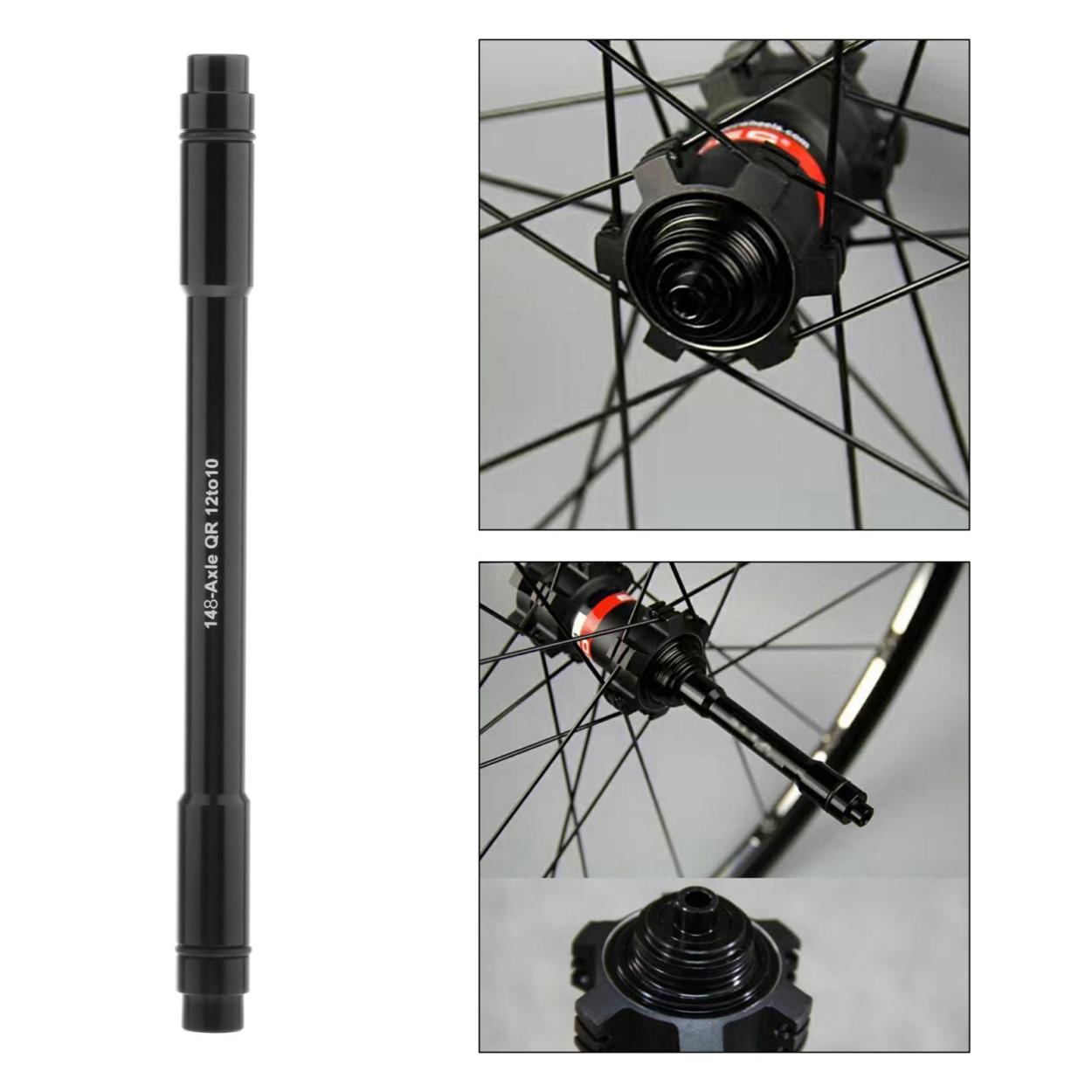 バイク12mmから10mmのクイックリリースアダプタースルーアクスルハブ