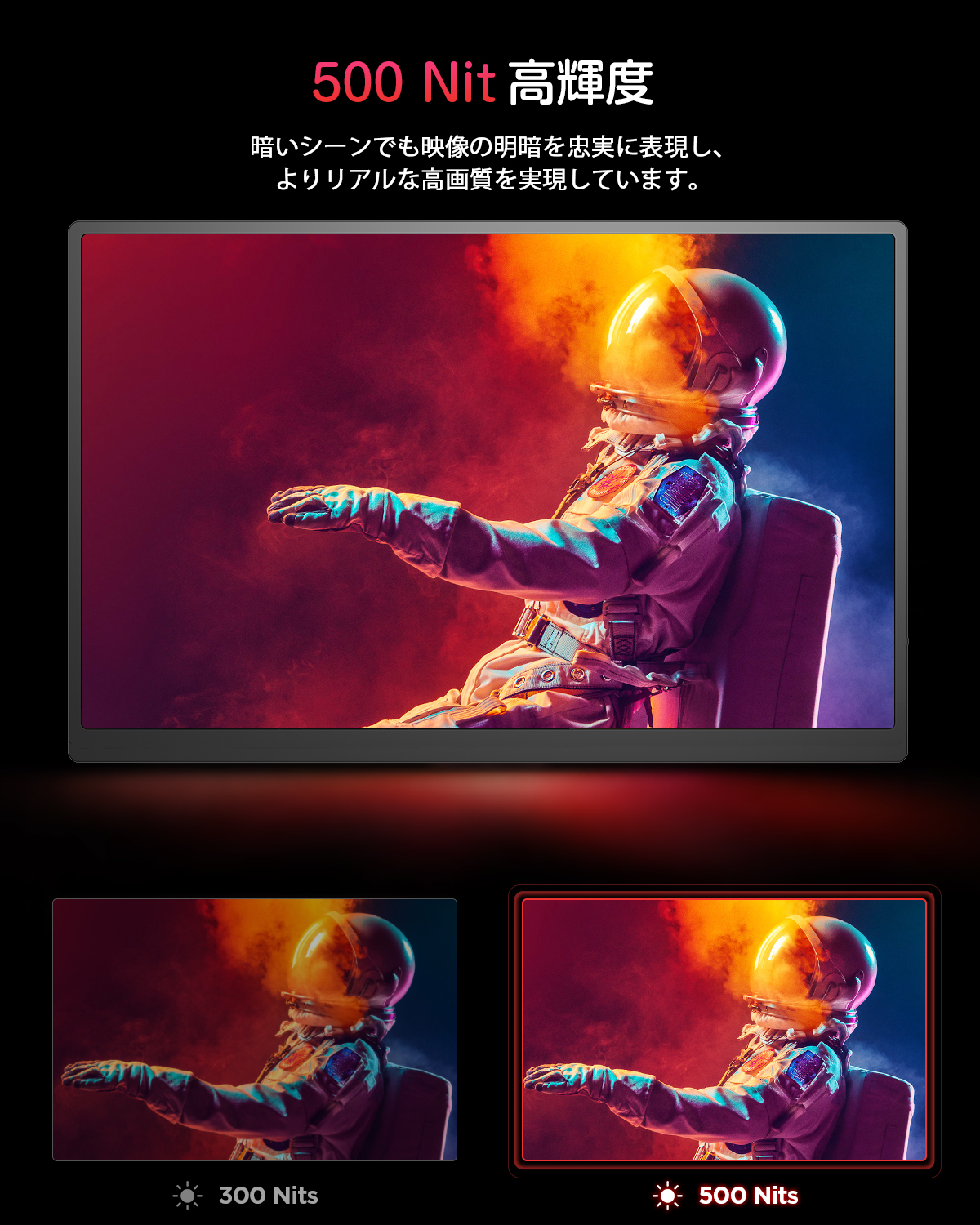 EVICIV 120Hz 16インチ 2K モバイルモニター モバイルディスプレイ