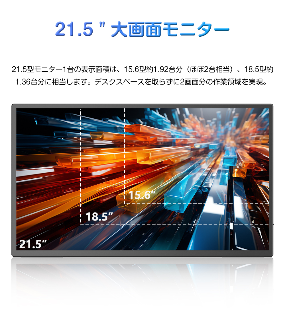 自立式モニター】EVICIV 21.5インチ 120Hz 選べるタッチ モバイル
