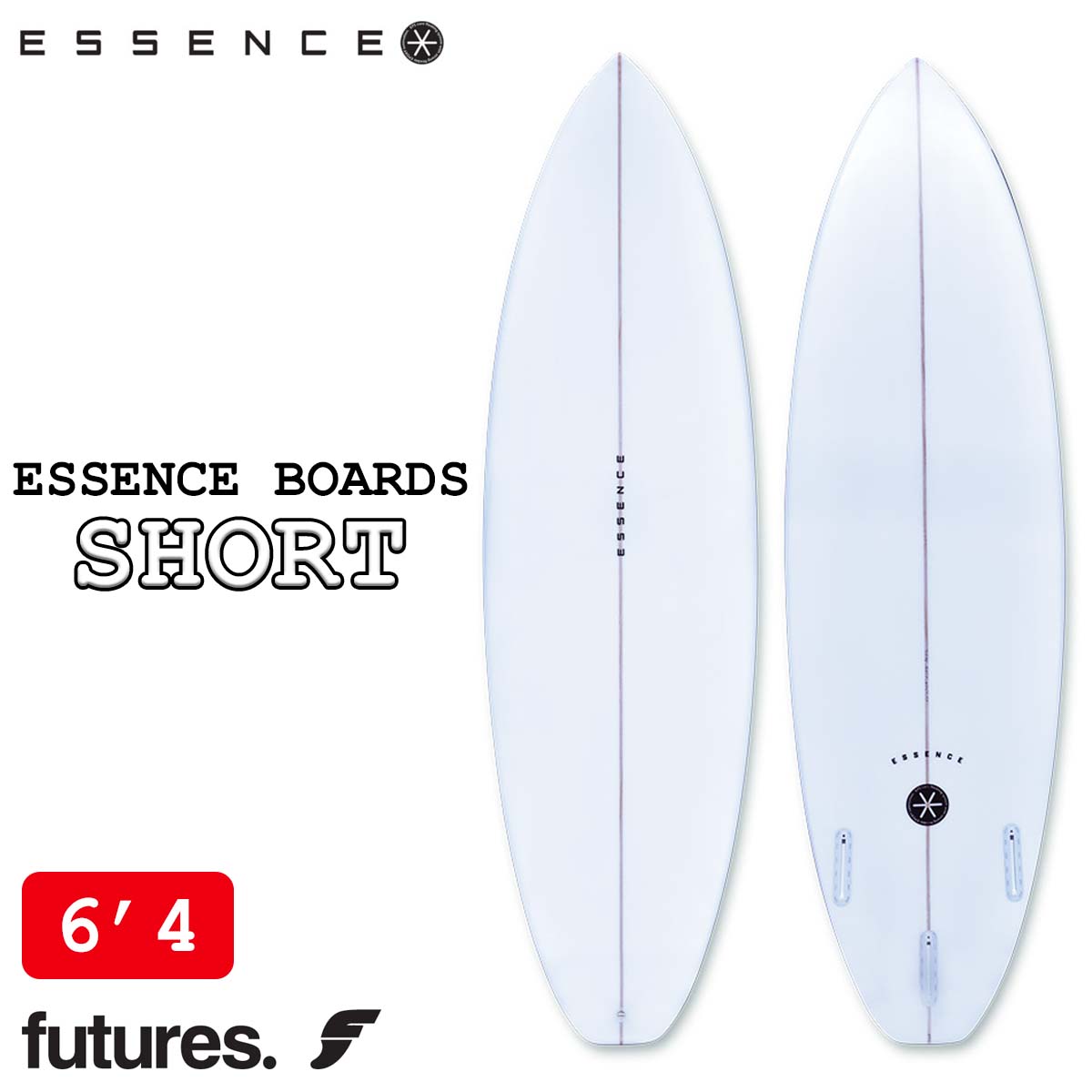 ESSENCE BOARD エッセンス サーフボード SHORT 6'4 フューチャー EPS