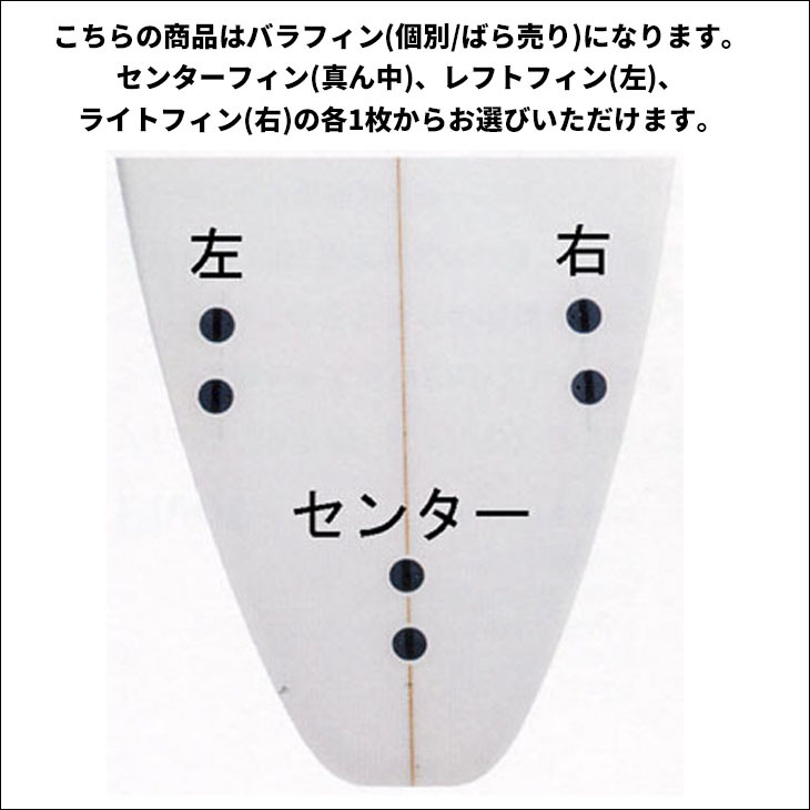 FCS フィン バラフィン 単品 1枚売り M5 SOFTFLEX TRI FINS ソフト