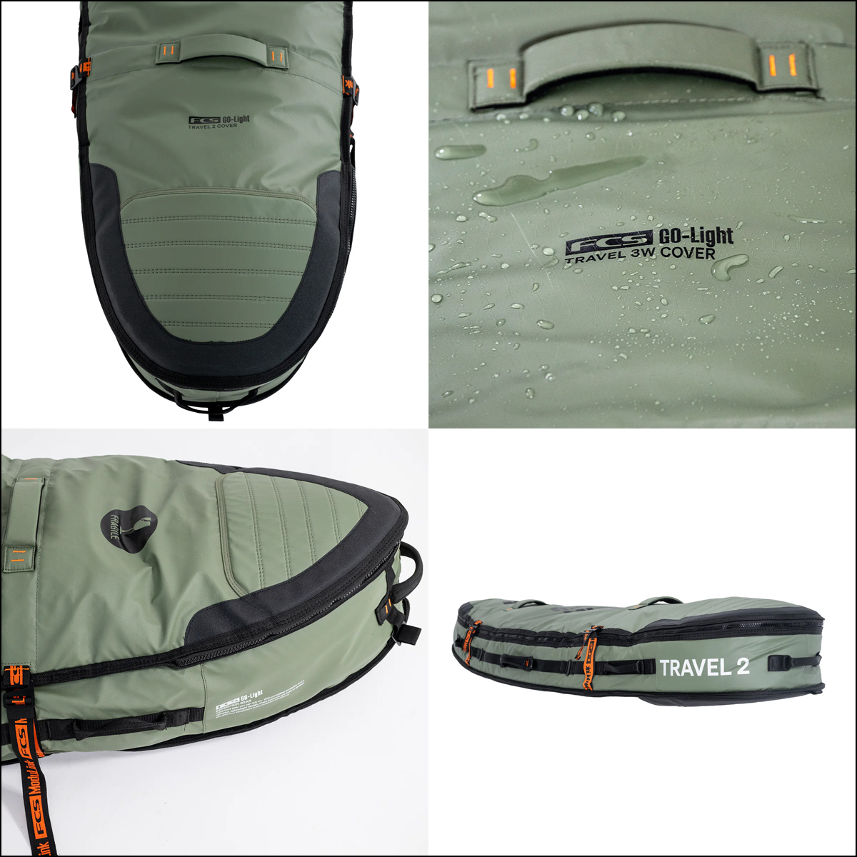 FCS 26 FCS ボードケース ハードケース 2本用 7'6