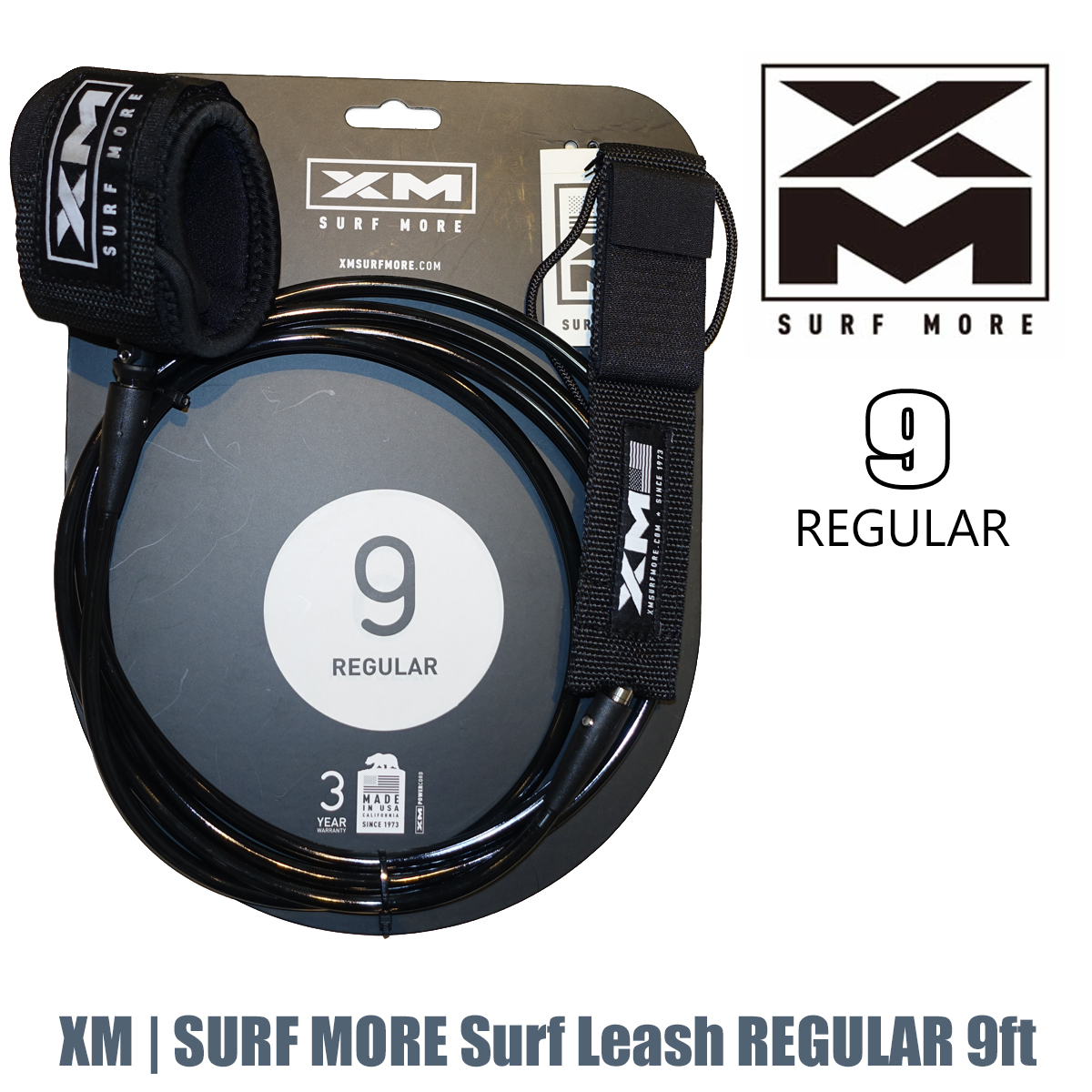 XM リーシュコード リーシュ レギュラー REGULAR 9ft SURF MORE Surf