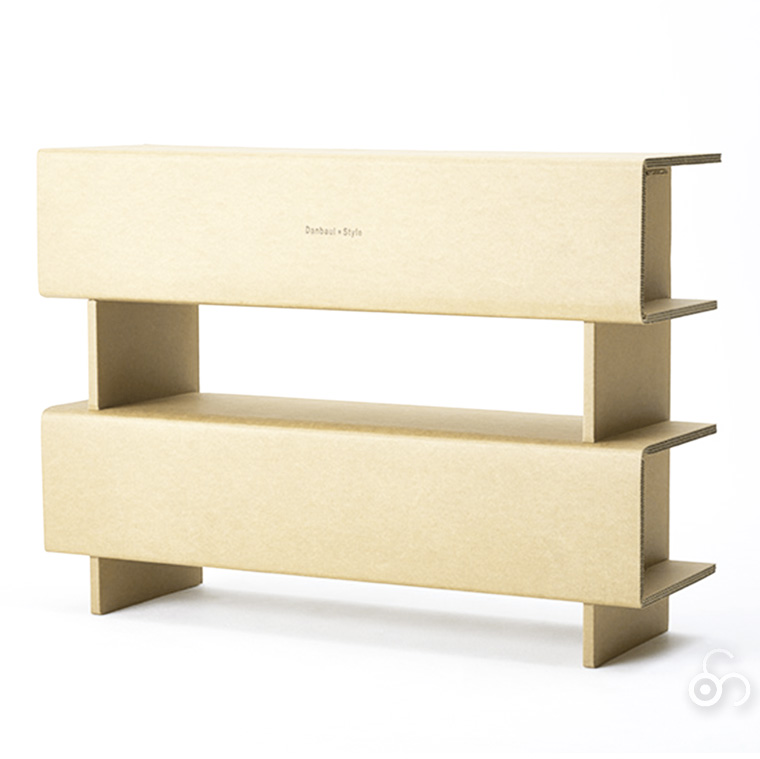 ダンボール×スタイル クシ・シェルフ 幅1050mm 串棚 ds-ksshelf1050 棚