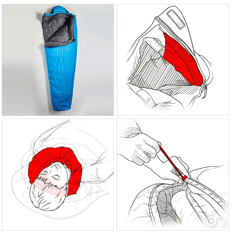 ALPHA LIGHT イスカ 寝袋 アルファライト 1300EX マミー型 化繊