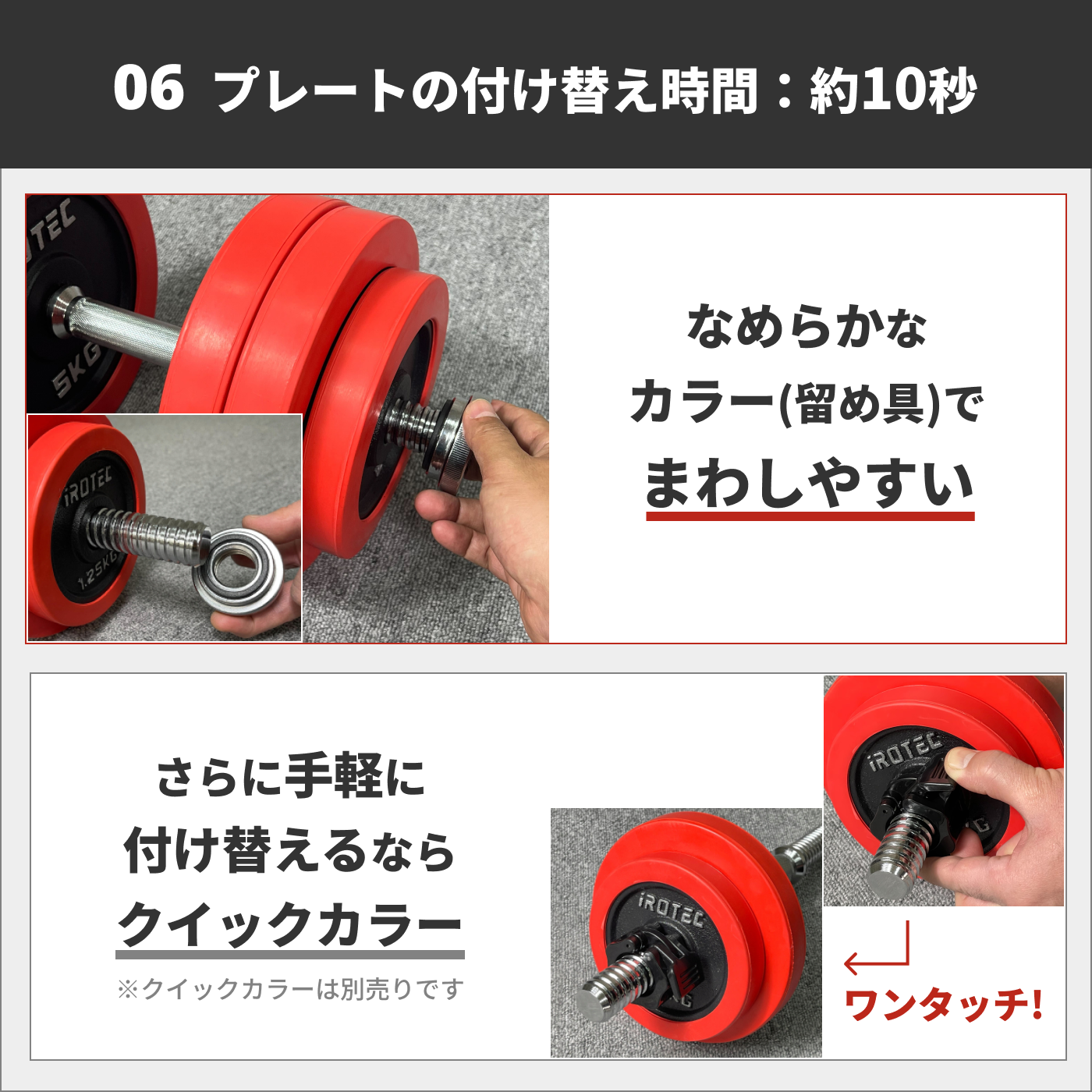 IROTEC（アイロテック） ダンベル ラバー ダンベル60kgセット 30kg×2個