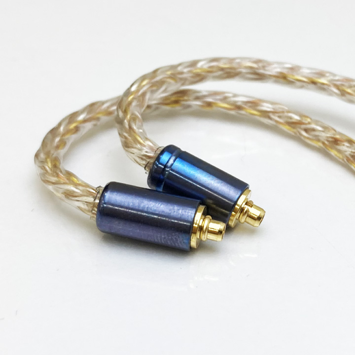 イヤホン用 リケーブル MMCX 金銀銅混合編み16芯 2.5mm 3.5mm 4.4mm