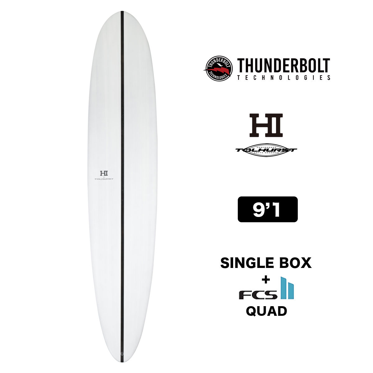 サンダーボルト ロングボード 9.1 ハーレイ イングルビー サーフボード