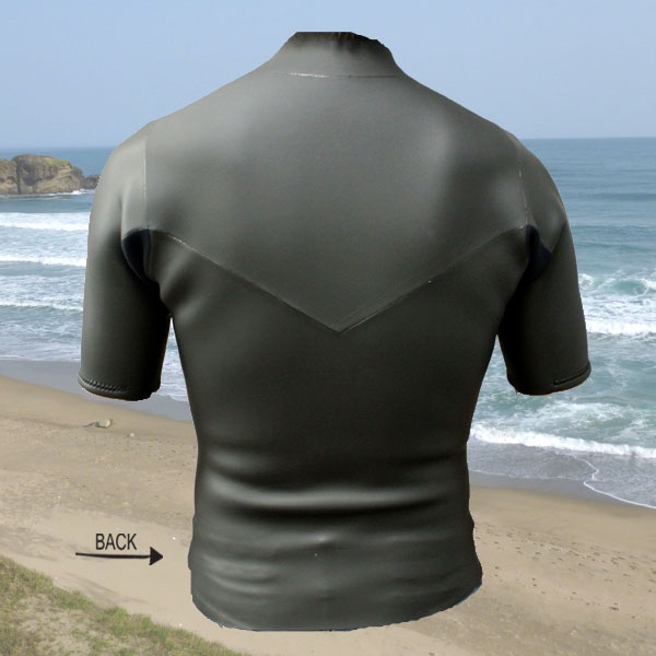 オリジナル】国産 レトロタイプ 2mm 半袖タッパー メッシュxフラット