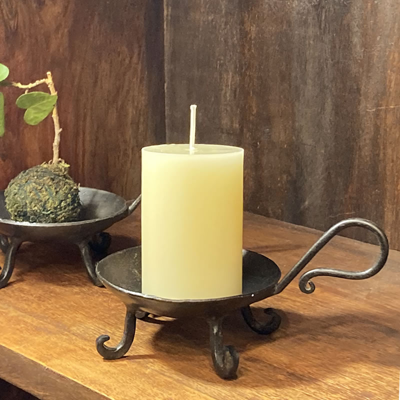 キャンドルスタンド アイアン 燭台 蝋燭立て ロウソク皿 猫足